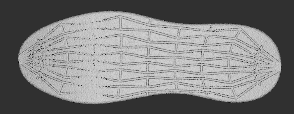  Sole created by combining noise and subtractive texture blocks.